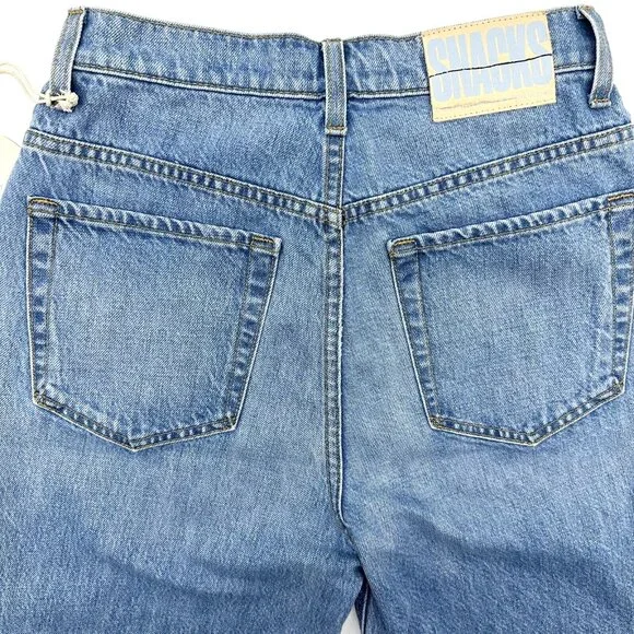 Mother Snacks Twizzy Nothing Else Like It Women's Size 26 High Waist Jean Shorts